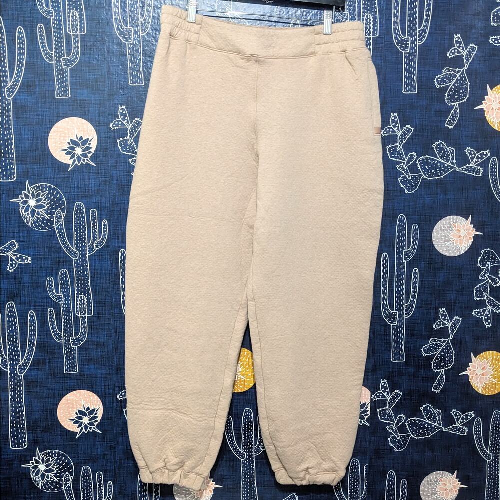 Lunya Restore Double Faced Pants Otium Tan Heather Women's Size XL - Picture 4 of 10